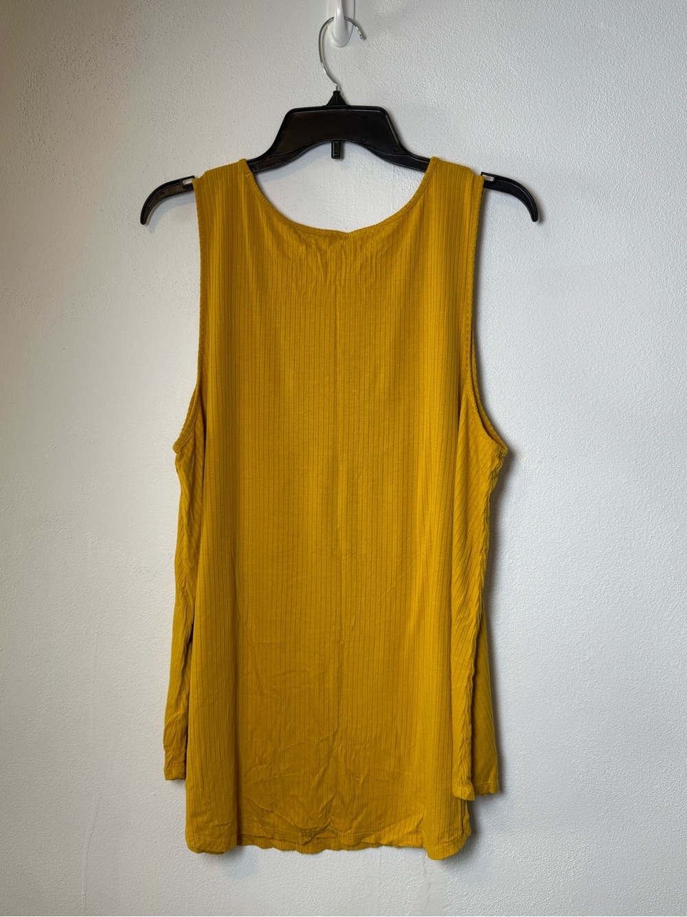 Old Navy Mustard Ribbed Swing Tank Top - Picture 3 of 4
